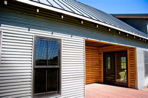 corrugated metal in house|homes with metal siding photos.